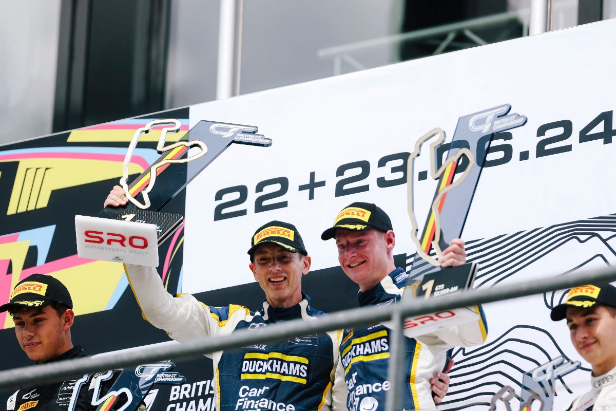 Duckhams Yuasa Racing’s podium run continues on British GT Spa visit