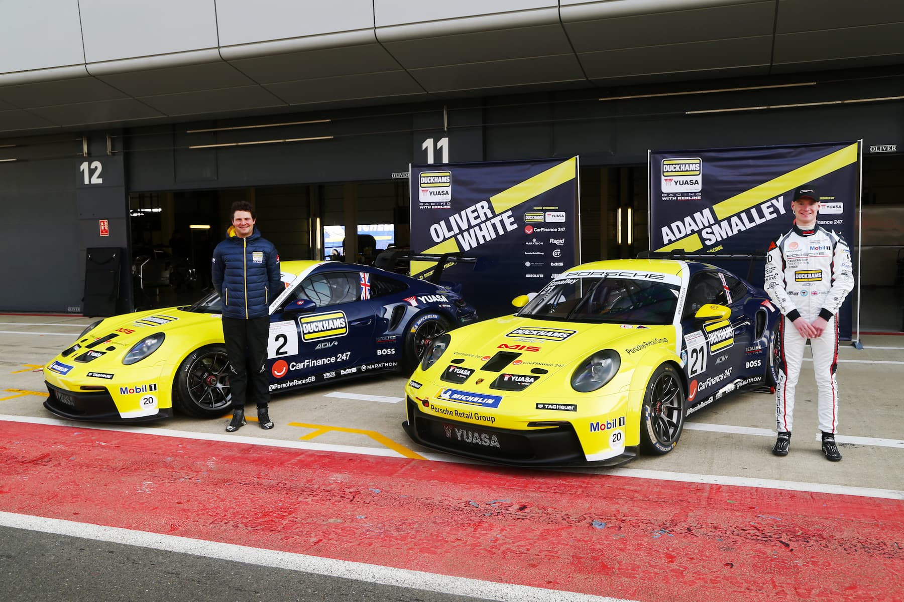 Duckhams Yuasa Racing with Redline ready for first Carrera Cup GB races of the season at Donington Park