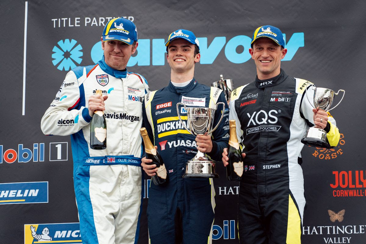 Tofts takes first Porsche Carrera Cup GB class win of the season for Duckhams Yuasa Racing